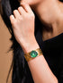 Rubans Voguish Gold Plated Emerald Bracelet Bangles & Bracelets