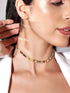 Rubans Voguish Multicolour Crystal Party Wear Western Chain. Chain & Necklaces