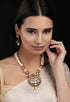 Rubans Women Gold-Toned & White Pearl Multistranded Jewellery Set Necklace Set