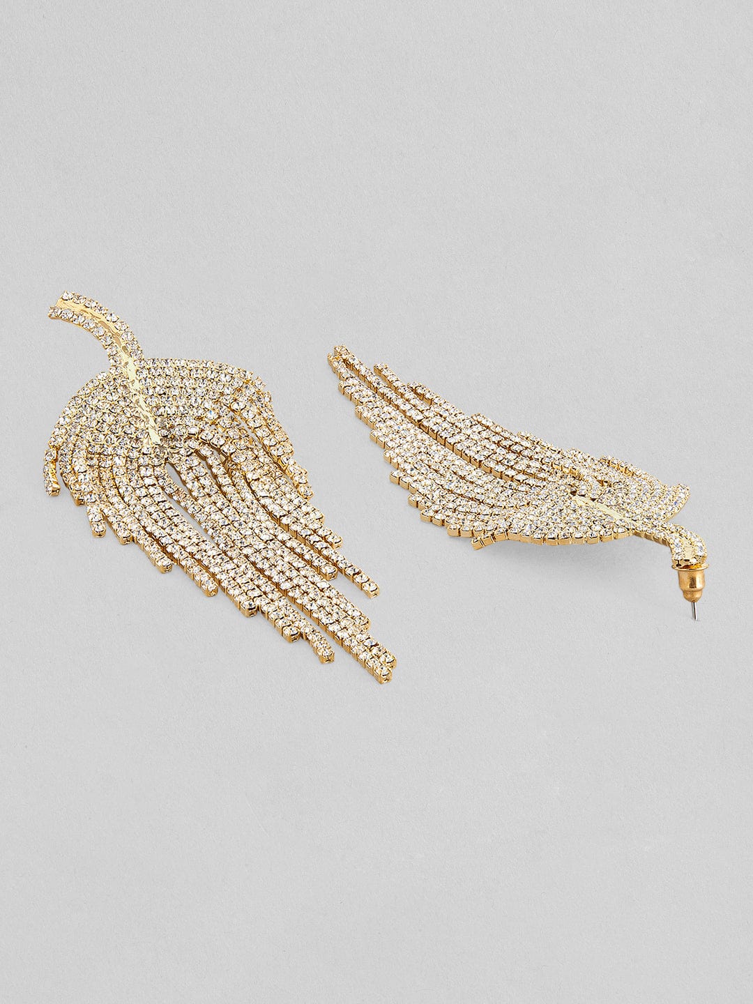 Tokyo Talkies X Rubans Fashion Accessories Gold-Toned Contemporary Drop Earrings Earrings