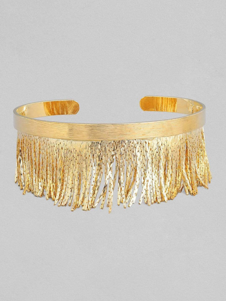 Tokyo Talkies X Rubans Gold Toned Handcrafted Tassel Bracelet Bangles & Bracelets